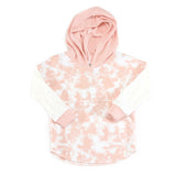 Salmon Tie Dye Hooded Top