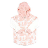 Salmon Tie Dye Hooded Top