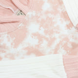 Salmon Tie Dye Hooded Top