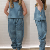 Blue Stripe Jogger | Size 8/9