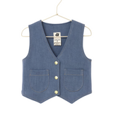Stretch Denim Seaside Vest