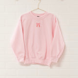 Pink Bow Sweatshirt