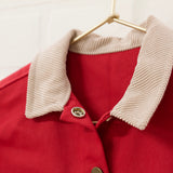 Holiday Red Barn Jacket + Matching Cord Pant Set | Size 3