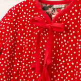 Holiday Quilted Reversible Red Dot Jacket | Size 4