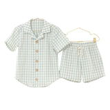 Aqua Gingham Top + Shorts Set | Size 6