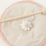Dusty Pink Neutral Stripe 12" Decor Tent