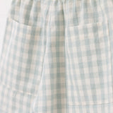 Aqua Gingham Top + Shorts Set | Size 6