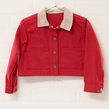 Holiday Red Barn Jacket + Matching Cord Pant Set | Size 3