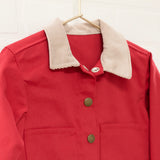 Holiday Red Barn Jacket + Matching Cord Pant Set | Size 3