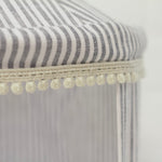 OOAK Steel Stripe 12" Decor Tent