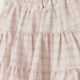 Mauve Pink Tiered Ruffle Skort
