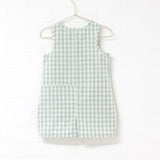 Aqua Gingham Shorty Playsuit | Size 4