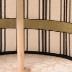 OOAK Ivory and Black Stripe 12" Decor Tent