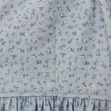 Dusty Blue Floral Ruffle Dress | Size 7