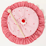 Embroidered Heart 12" Decor Tent