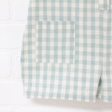 Aqua Gingham Shorty Playsuit | Size 4