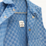 Mini Check Cropped Barn Vest | Size 8