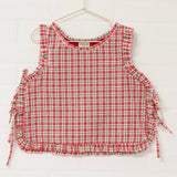 Holiday Quilted Ruffle Pullover Vest | Size 8