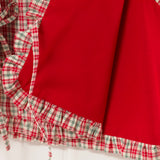 Holiday Quilted Ruffle Pullover Vest | Size 8