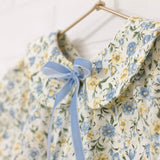 Peter Pan Collar Butter Floral Top | Size 5