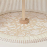 Dusty Pink Neutral Stripe 12" Decor Tent
