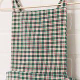 Holiday Green Plaid Pinafore | Size 7