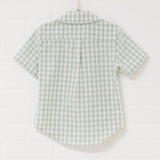 Aqua Gingham Top + Shorts Set | Size 6