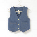 Stretch Denim Seaside Vest