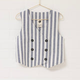 Wide Stripe Vest + Short Set | Size 7