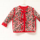 Holiday Quilted Reversible Red Dot Jacket | Size 4
