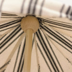OOAK Ivory and Black Stripe 12" Decor Tent