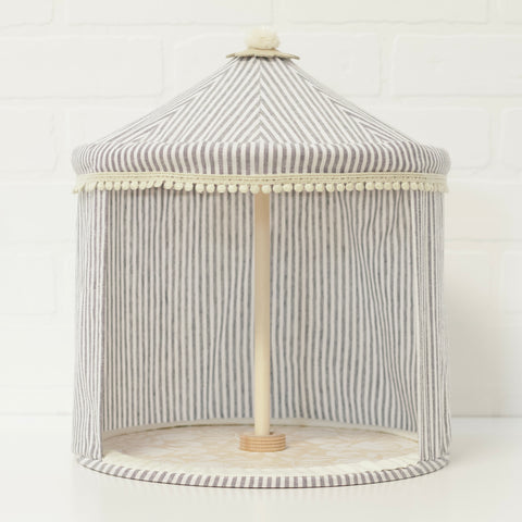 OOAK Steel Stripe 12" Decor Tent