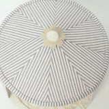 OOAK Steel Stripe 12" Decor Tent
