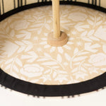 OOAK Ivory and Black Stripe 12" Decor Tent