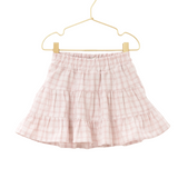 Mauve Pink Tiered Ruffle Skort