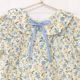 Peter Pan Collar Butter Floral Top | Size 5
