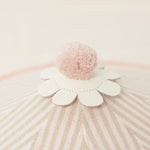 Dusty Pink Neutral Stripe 12" Decor Tent