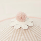 Dusty Pink Neutral Stripe 12" Decor Tent