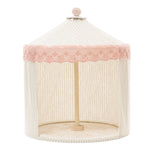 Dusty Pink Neutral Stripe 12" Decor Tent