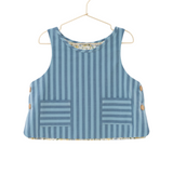Blue Stripe Pull on Vest